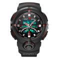 Ohsen 1702 Mens Digital Quartz Sport Wristwatch 5atm Waterproof LED Military Watches